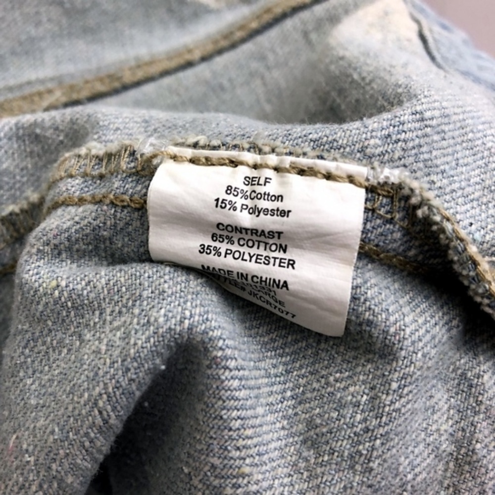 Thread & Supply Jean Jacket Light Light Large(K85) - image 6